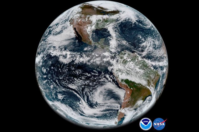 Earth's western hemisphere NASA photo