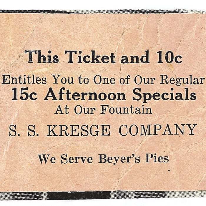 vintage ticket what a date used to cost