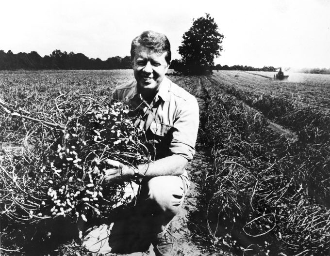 Jimmy Carter on his peanut farm, Plains, Georgia, 1976