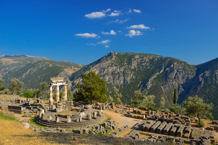 Oracle of Delphi in Greece
