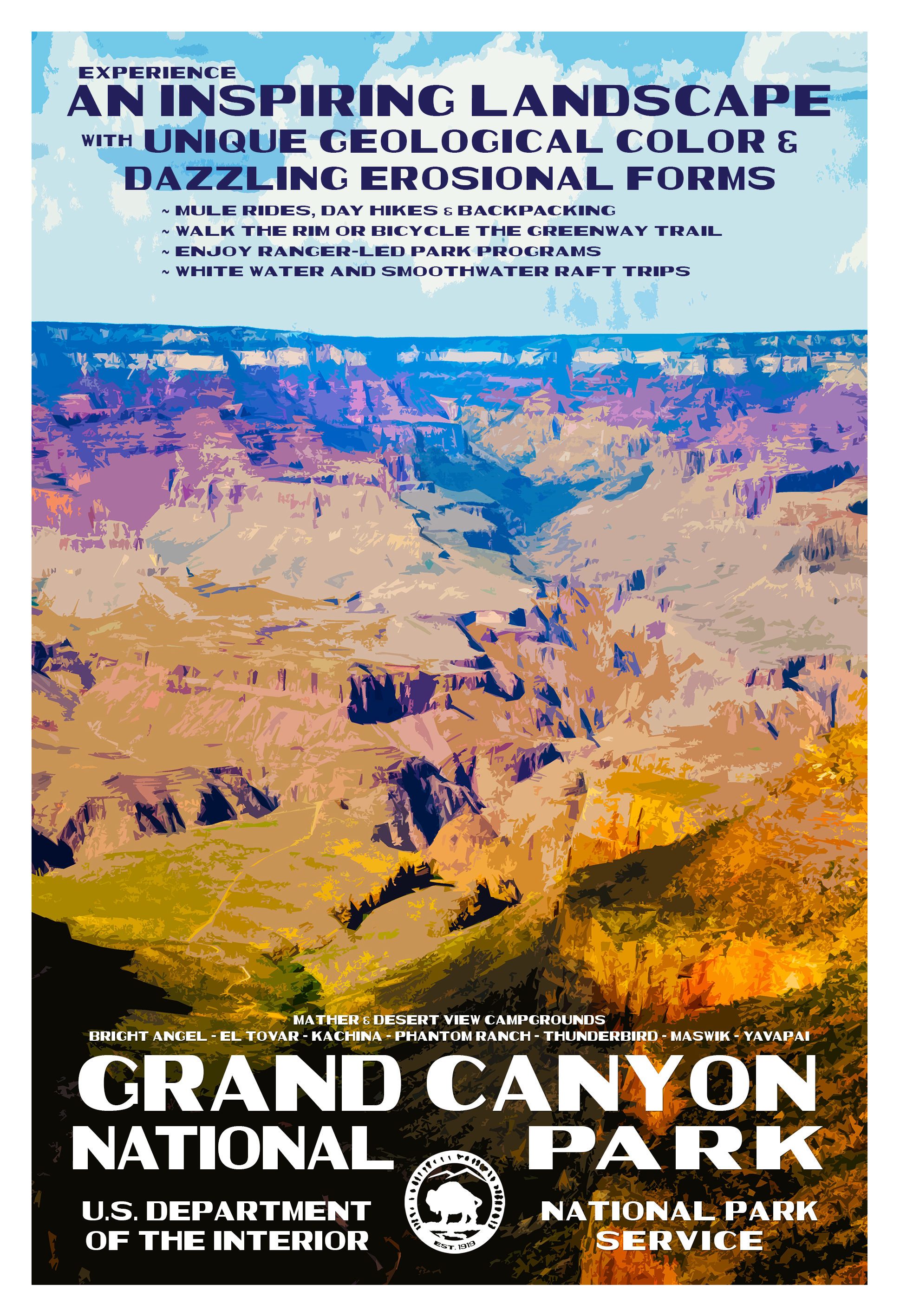 grand canyon national park poster