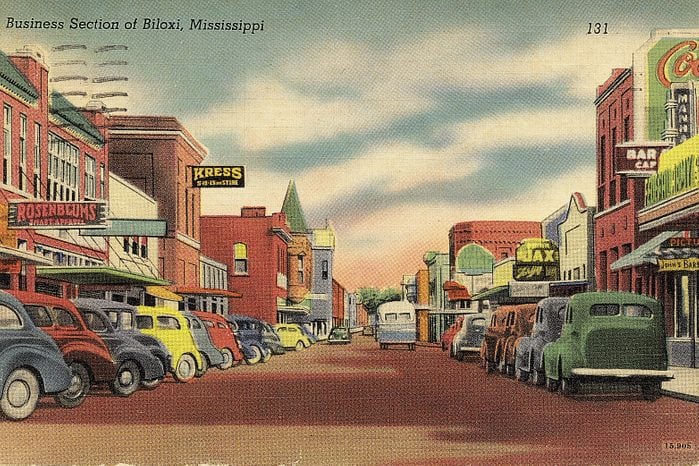 mississippi vintage post card