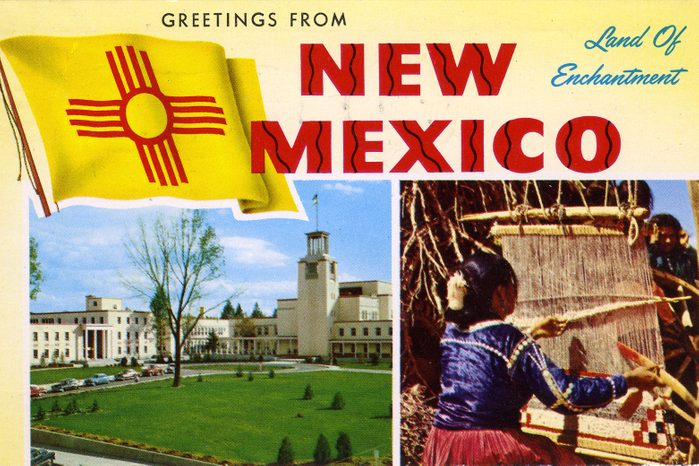 new mexico vintage post card
