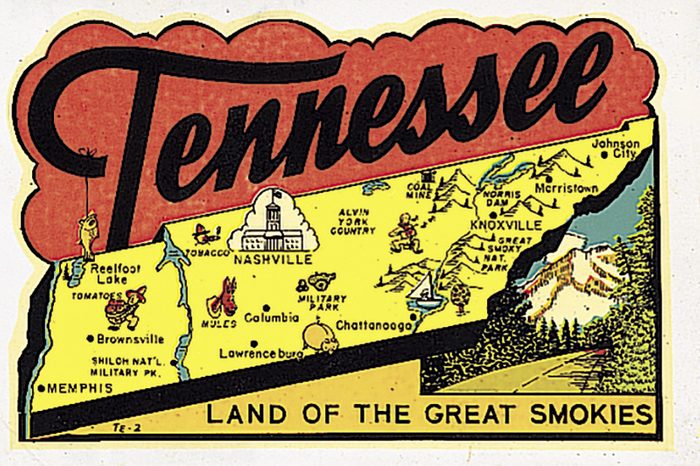 Tennessee vintage post card