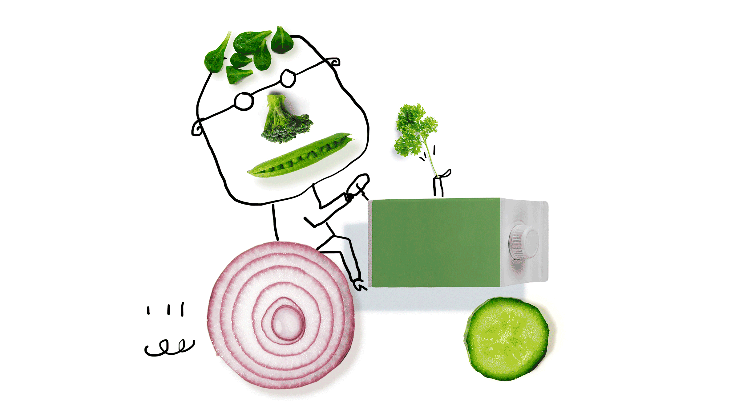 organic farming illustration by serge bloch