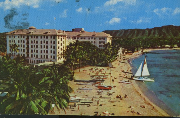 hawaii vintage postcard
