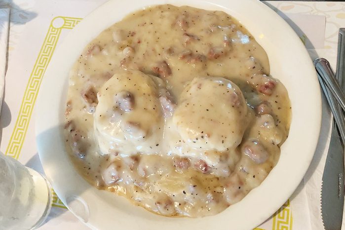 Biscuits And Gravy From Freds Diner In Ohio Via Tripadvisor