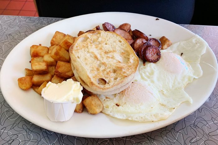 Breakfast From Red Arrow Diner In New Hampshire 