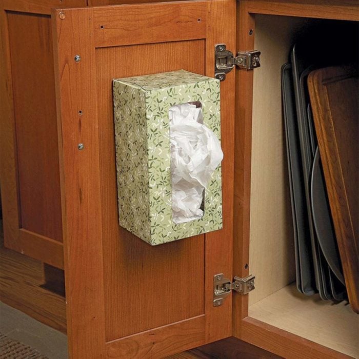 tissue box bag holder