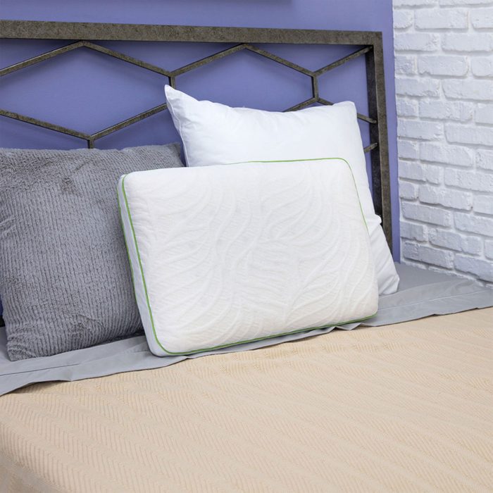 For a bed that feels like an escape: SensorPEDIC Chamomile Scented CBD Memory Foam Bed Pillow
