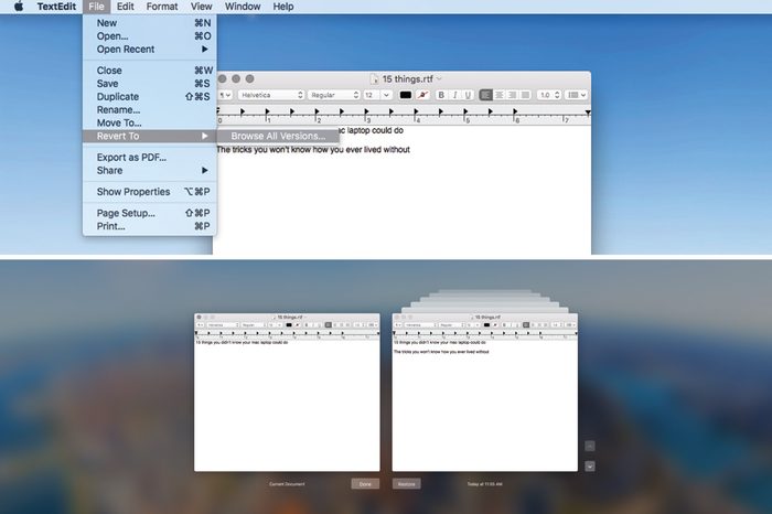 restore documents mac laptop tricks