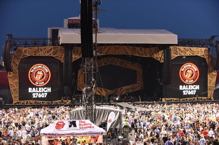 The Rolling Stones' performance at Carter Finley Stadium raleigh north carolina