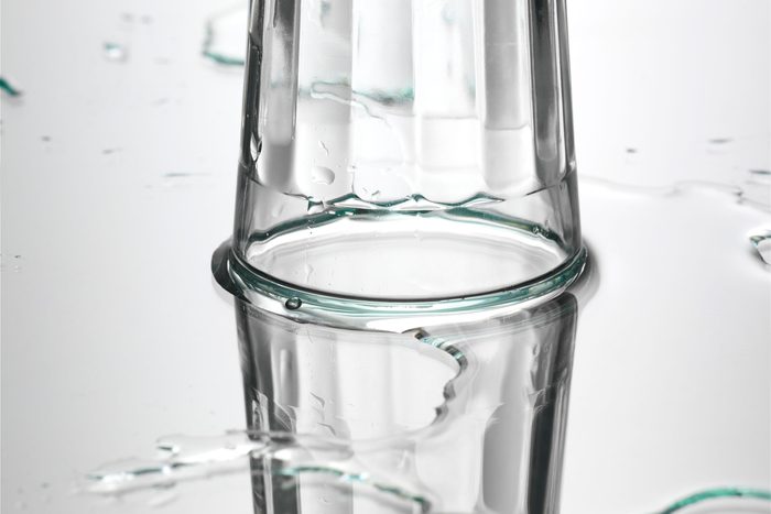 Upside down Glass Of Water Aprils Fools Prank
