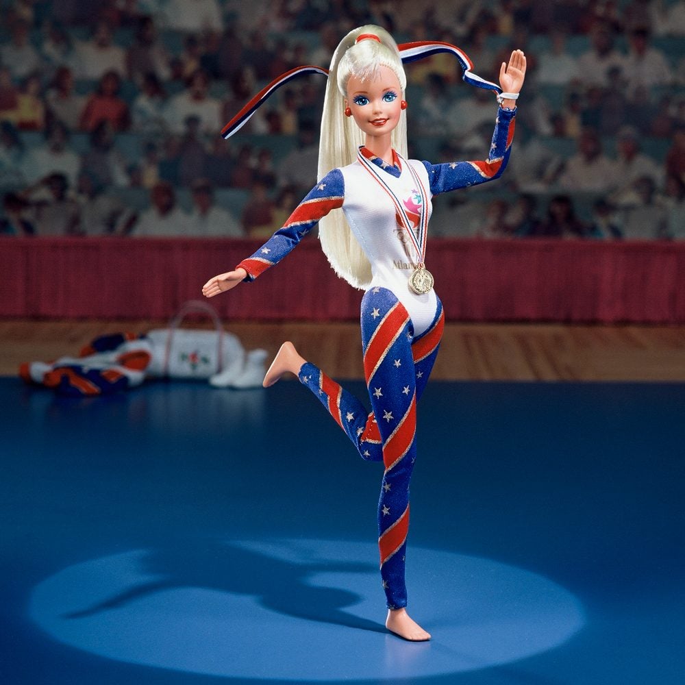 1996 Gymnast Barbie Courtesy Mattel Inc 