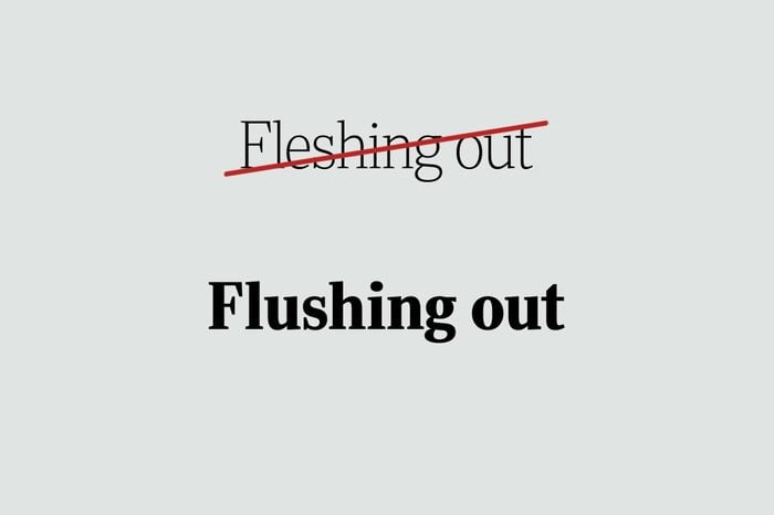 phrases you're using wrong flushing out