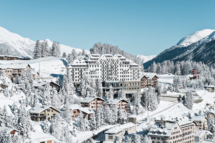 Carlton Hotel St. Moritz swiss town winter mountain