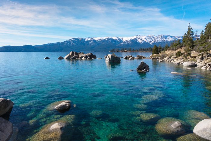 view from the shores of Lake Tahoe