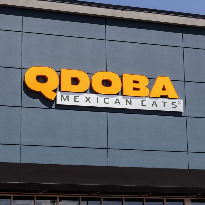 Qdoba Mexican Grill Fast Casual Restaurant. Qdoba was purchased by Apollo Global Management in 2018 II