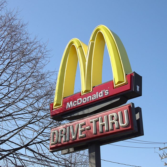 PLAINVIEW, NEW YORK - MARCH 18: An image of the sign for a McDonald's as photographed on March 18, 2020 in Plainview, New York. (Photo by Bruce Bennett/Getty Images)