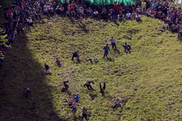 Cooper’s Hill Hosts The Annual Cheese Rolling And Wake