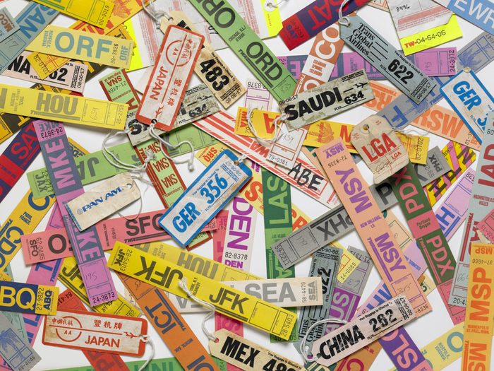Miscellaneous Airline Luggage Tags