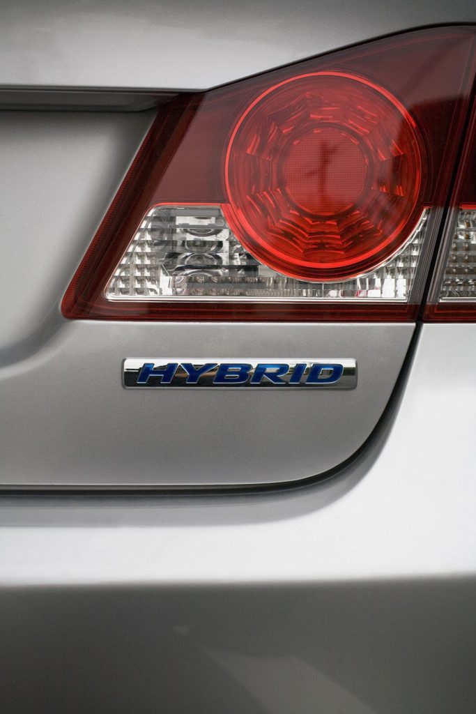Tail lights hybrid car