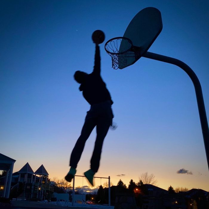 Moses basketball dunk