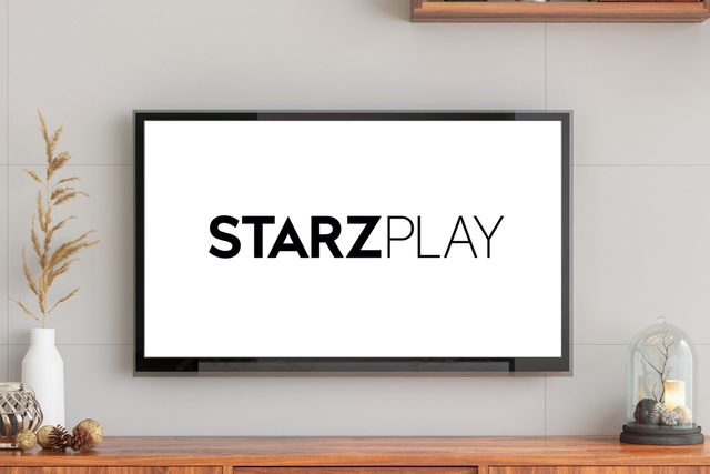 tv screen with starzplay logo