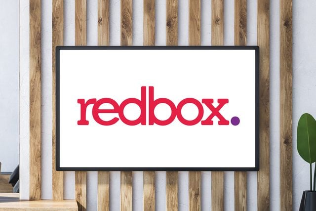 tv screen with redbox logo