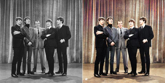 colorized the beatles