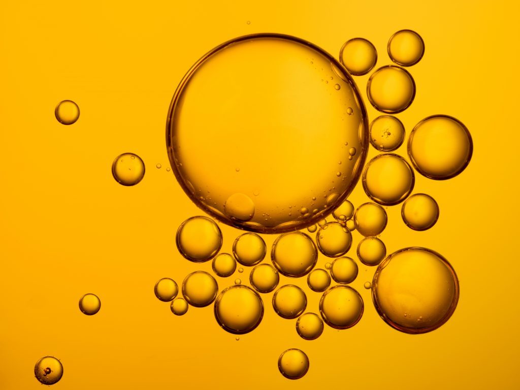 Golden Oil Bubbles