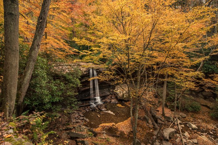 Pennsylvania Laurel Highlands Waterfall in the Fall