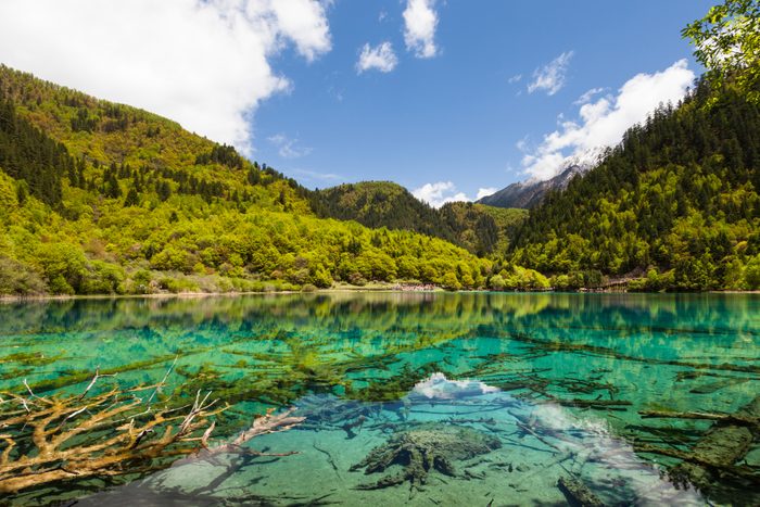 Lake at Jiuzhaigou, Sichuan, China
