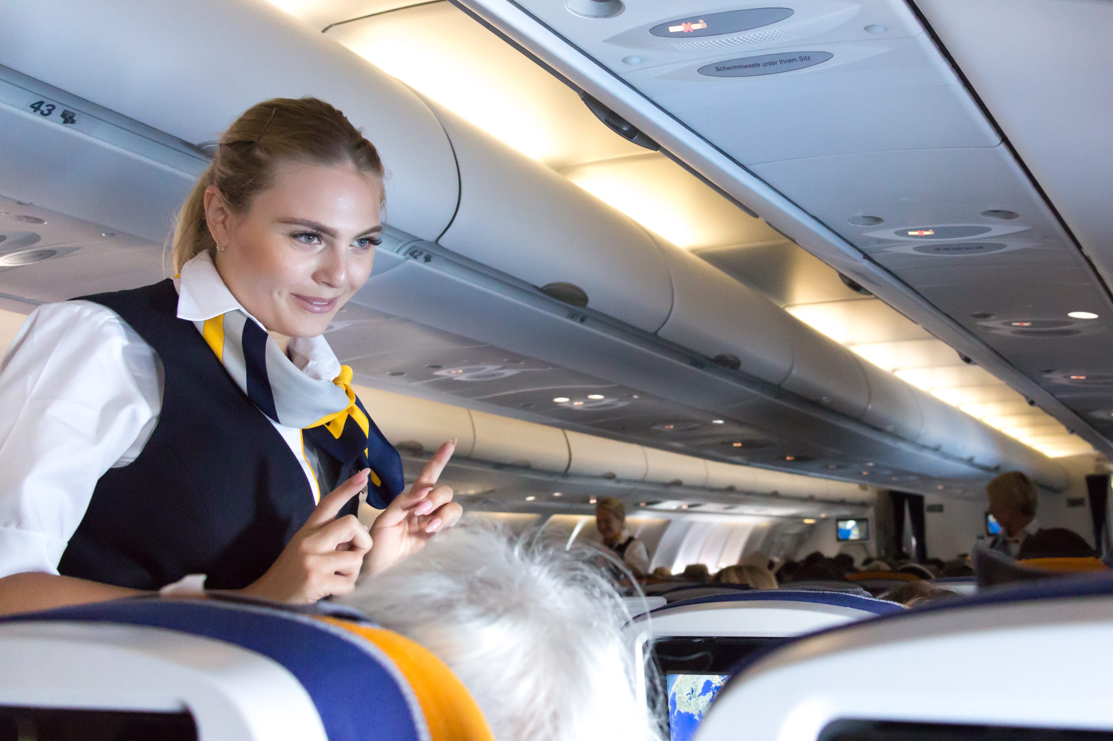 Lufthansa flight attendant