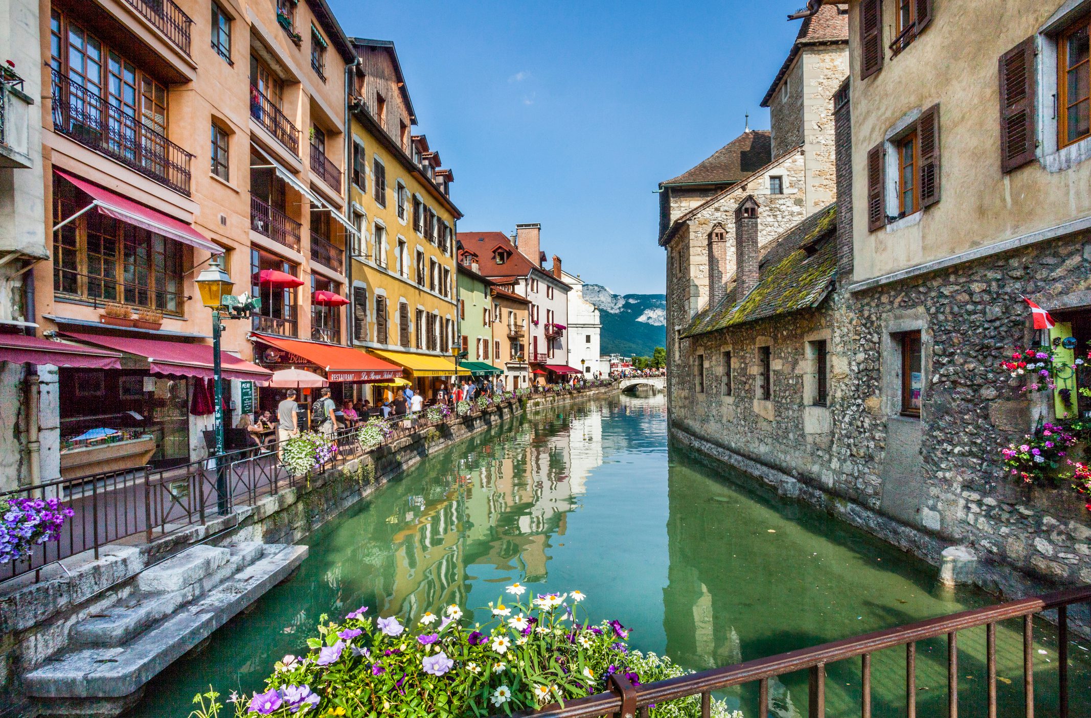 Le Thiou Canal Old town of Annecy