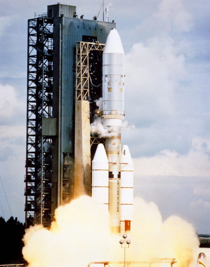 Запуск космического корабля "Вояджер-1", 5 сентября 1977 года.