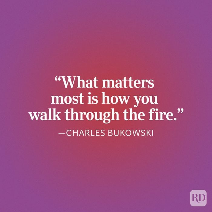 Charles Bukowski Fire Quote