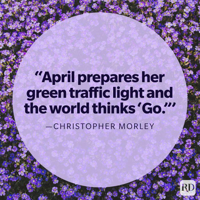 Christopher Morley spring quote