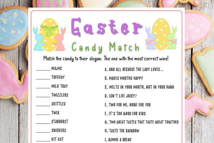 Easter Candy Match Game