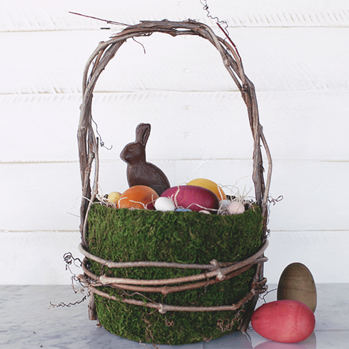 Grapevine And Moss Easter Basket Courtesy Themerrythought