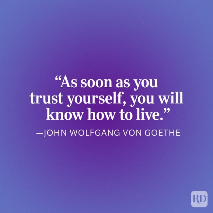 John Qolfgang Von Goethe Trust Yourself Quote