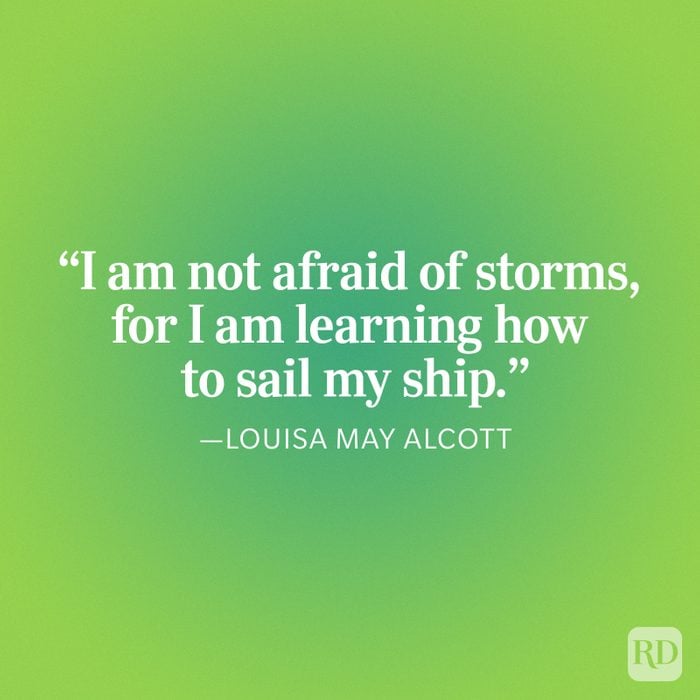 Louisa May Alcott I Am Not Afraid Quote