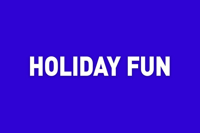 holiday fun jeopardy category