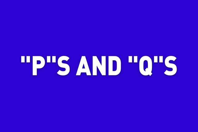 "p"s and "q"s jeopardy category
