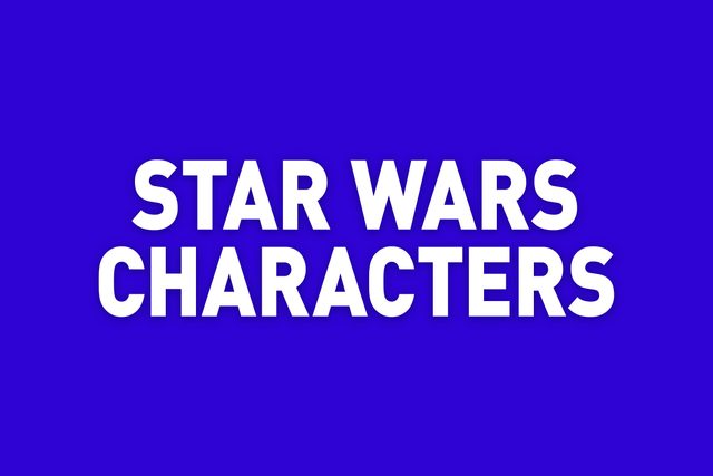 star wars characters jeopardy category