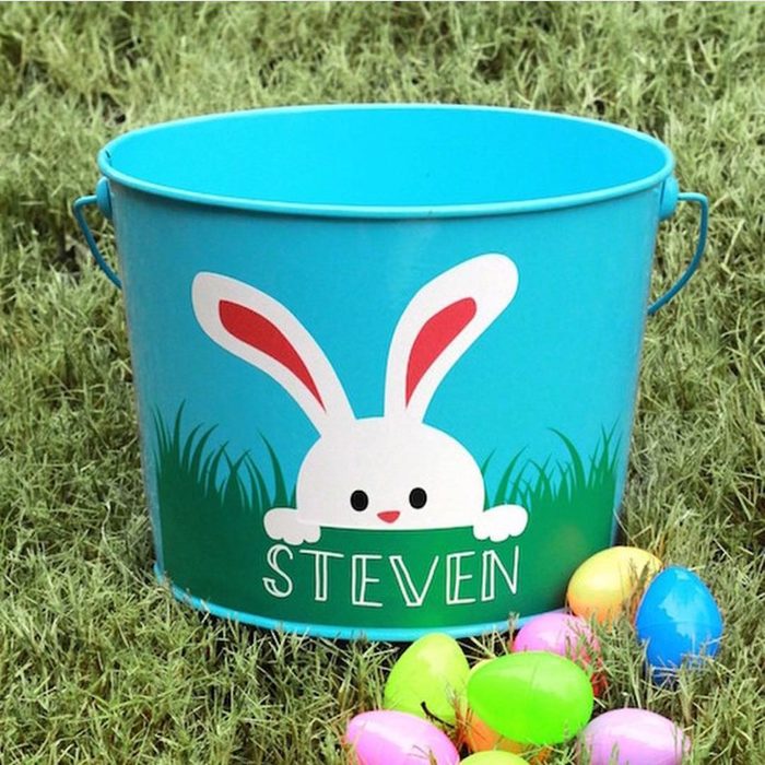 Personalized Easter Bunny Basket Courtesy Silhouette.inc Instagram