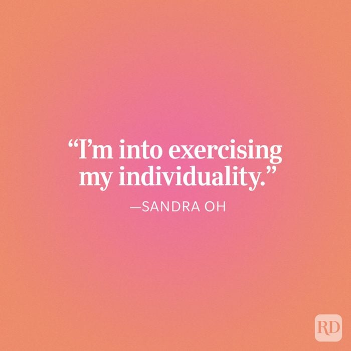 Sandra Oh Individuality Quote