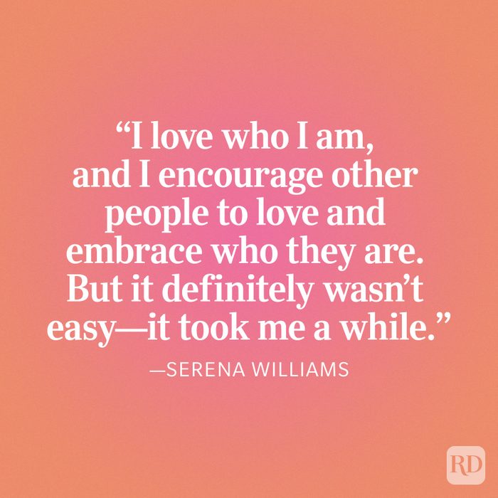 Serena Williams Love Yourself Quote
