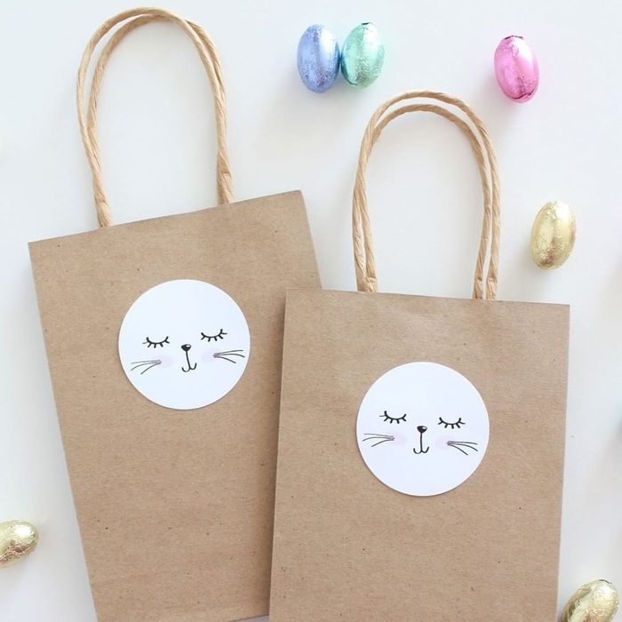 Simple Paper Bag Easter Basket Via Mypartydesign Instagram