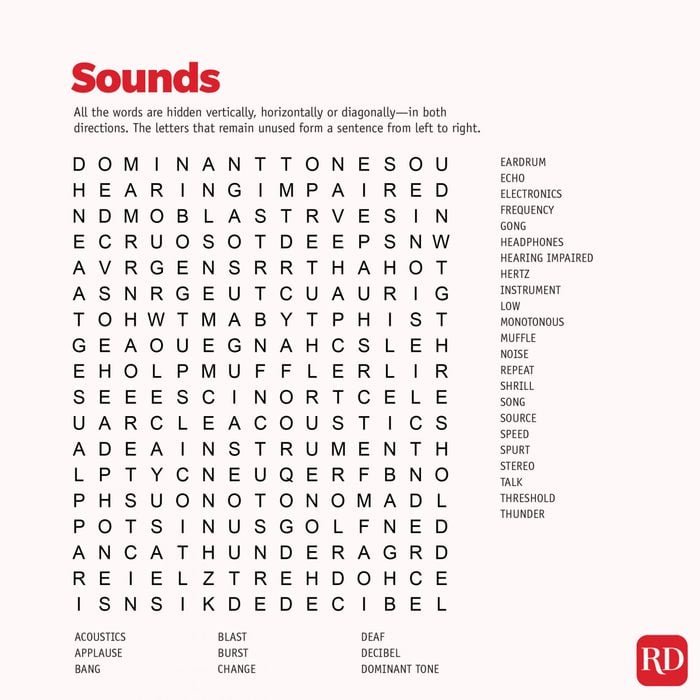 Sounds Word search